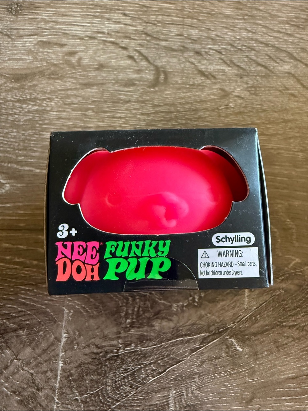 Needoh Funky Pup Toy - Neon Pink